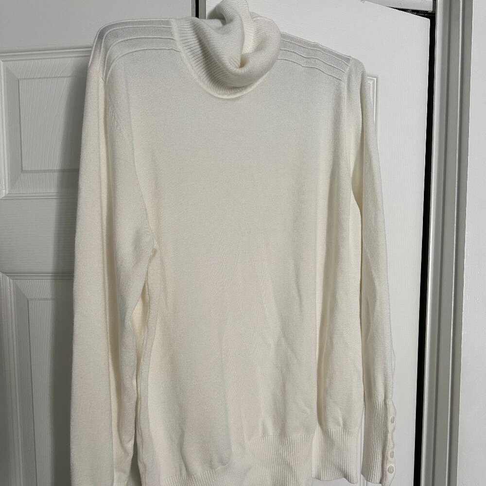 White Turtleneck Sweater